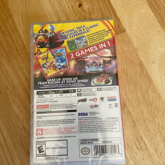 Sonic Nintendo Switch Game - Picture 3 of 3